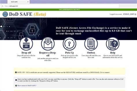 dots file transfer dod|Department of Defense Secure Access File Exchange (DoD SAFE).